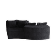 thumbnail image 4 of Newest Corduroy Curved Sectional Sofa With Four Pillows,Curved Symmetrical Modular Semi Circular Sofa Sectional For Bedroom, Living Room, Office For Leisure Or Nap, Reading Room, And Lobby, 4 of 5