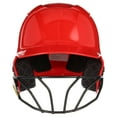 EvoShield XVT Batting Helmet Gloss Finish with Facemask, Scarlet, Intermediate