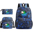 thumbnail image 1 of Set de mochilas escolares Dreamwastakens de 3 piezas con bolsa de hombro, 1 of 1