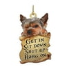 Brown Cartoon Pattern Cute Dog Car Hanging Ornament For Auto Home Decoration room decor home decor