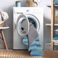 thumbnail image 4 of Linon Home Decor Washable Janna Area Rug or Runner Collection, Ivory and Blue, 5' x 7', 4 of 13