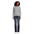 thumbnail image 4 of Time and Tru Women's Long Sleeve Eyelash Crewneck Pullover Sweater, Sizes XS-XXL, 4 of 5