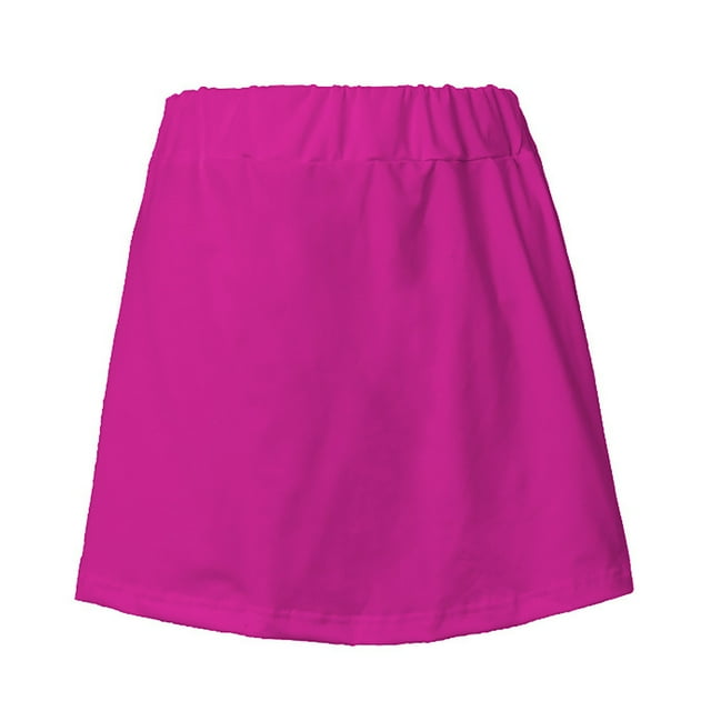 Mikilon Jupe Demi-Slip Transparente à Volants Superposés pour Femmes Grande Taille