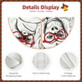thumbnail image 3 of Sikiie Monkey Nativity Christmas Tree Skirt, Jesus Christian Winter Holiday Tree Mat Decoration(30-48IN)36", 3 of 6