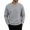 Gray, variant on Men's Full Diamond Quilted Crew Neck Sweatshirts Long Sleeve Ribbed Collar Cuff Hem Relaxed Fit Daily Warm Casual Pullover