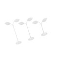 thumbnail image 2 of ziyahi 3x Iron T Bar Earring Necklace Jewelry Display Stand Rack White-Leave, 2 of 9