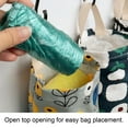 thumbnail image 7 of ievspot1 Pcs Collapsible Wall Mount Grocery Bag Plastic Bag Dispenser,Cute Cartoon Flower Print Garbage Sack Holder with Hanging Loop, 7 of 7