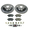 thumbnail image 3 of PowerStop Rear Z23 Evolution Sport Carbon-Fiber Ceramic Brake Pad and Drilled & Slotted Rotor Kit Fits: JEEP Select Models K8490, 3 of 10