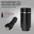 thumbnail image 5 of Emlimny Electric Wine Aerator and Dispenser Automatic Wine Pourer with Touch Button Control, Wine Opener for Beginner Enthusiast - Spout Pourer - wine preserver,Black, 5 of 7