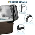 thumbnail image 5 of M optimized Hydraulic Swimming Pool Spa Cover Lift, Hot Tub Cover Lift, Adjustable Width 69 in-96.5 in, Mounted on Both Top Sides, for Various Sizes of Rectangular Bathtubs, Hot Tubs & Spas, 5 of 10