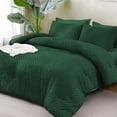 thumbnail image 2 of ANGENIA California King Comforter Set Dark Emerald Green - 7 Pieces Boho Bed in a Bag Cal King Oversized Bedding Comforter Sets, Lightweight Fluffy Bed Set with Comforter, Sheets, Pillowcases & Shams, 2 of 7