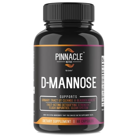 D-Mannose Capsules 1400mg 60 Count - Urinary Tract Health for Women Best D Mannose with Cranberry Bladder Support - Dmannose Cranberry Capsules for UTI Urinary Tract Health for (Best Cranberry Supplement For Uti)
