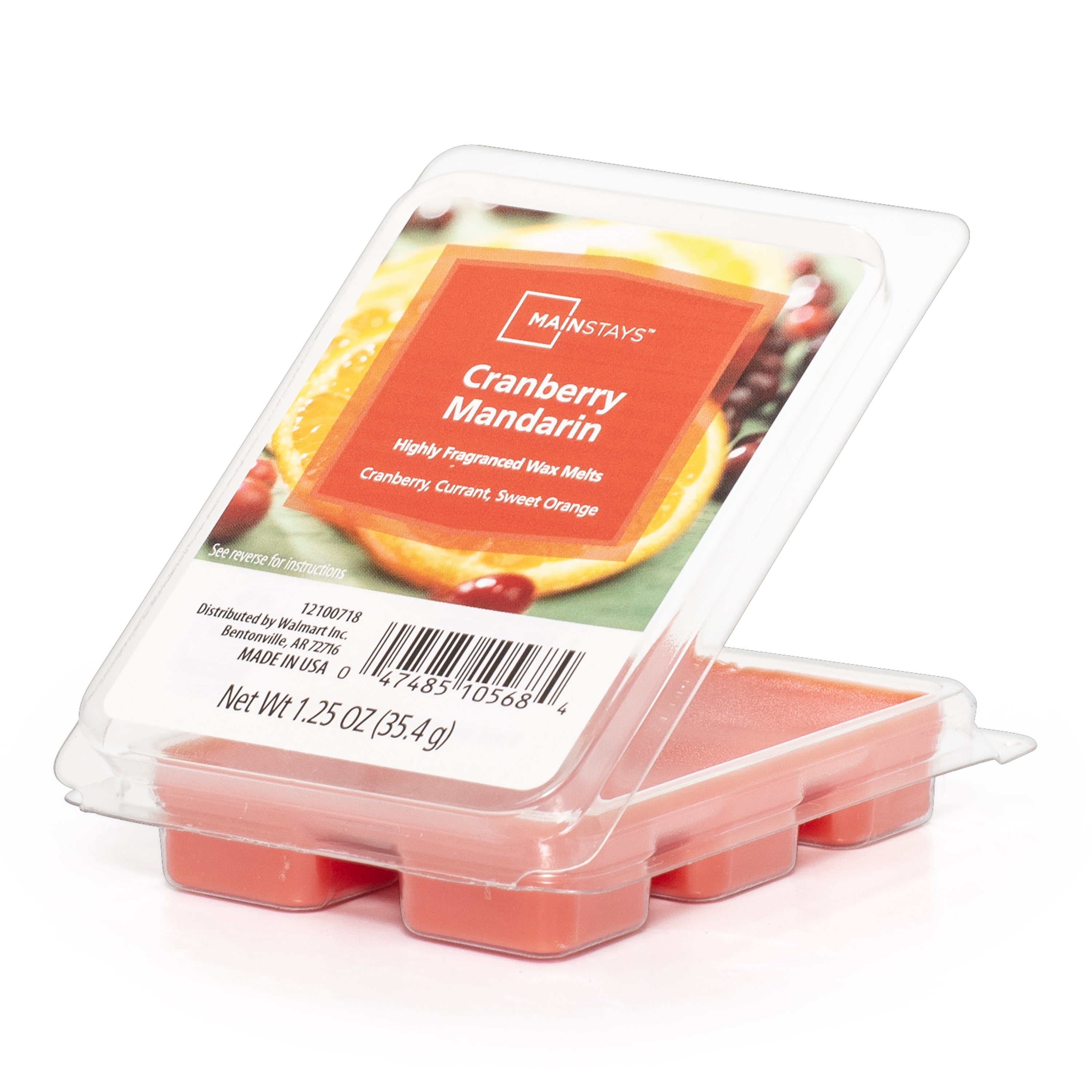 Mainstays Cranberry Mandarin Scented Wax Melt, 1.25 oz