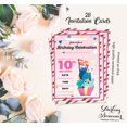thumbnail image 5 of Darling Souvenir Pink Birthday Invitation Card Printable Fill or Write In Blank Invites Party Supplies Pack Of 28 5 x 7 Inches, 5 of 5