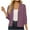Purple, variant on Womens 3/4 Sleeve Cardigan Sweater Ribbed Knit Casual Cropped Cardigans for Women Open Front Elegant Shrugs Cozy Soft Sweater Dusters Back to School Prime Sales Gray L