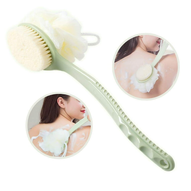 Silicone Double Side Bath Body Brush Long Handle Back Es Rub