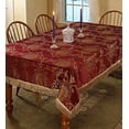 thumbnail image 2 of Prestige Damask Design Tablecloth Burgundy 52" by 70" Oblong / Rectangle, 2 of 2