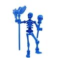 thumbnail image 2 of Halloween Skeleton, Poseable Skeleton Model, Flexible Skeleton Toys, Miniature Skeleton Model, Desk Skeleton Decor, 5.3 in × 1.5 in Multi-Joint Adjustable Creative Display, 2 of 6