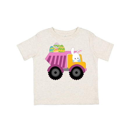

Inktastic Easter Bunny in Dump Truck Delivering Easter Eggs Gift Toddler Boy or Toddler Girl T-Shirt
