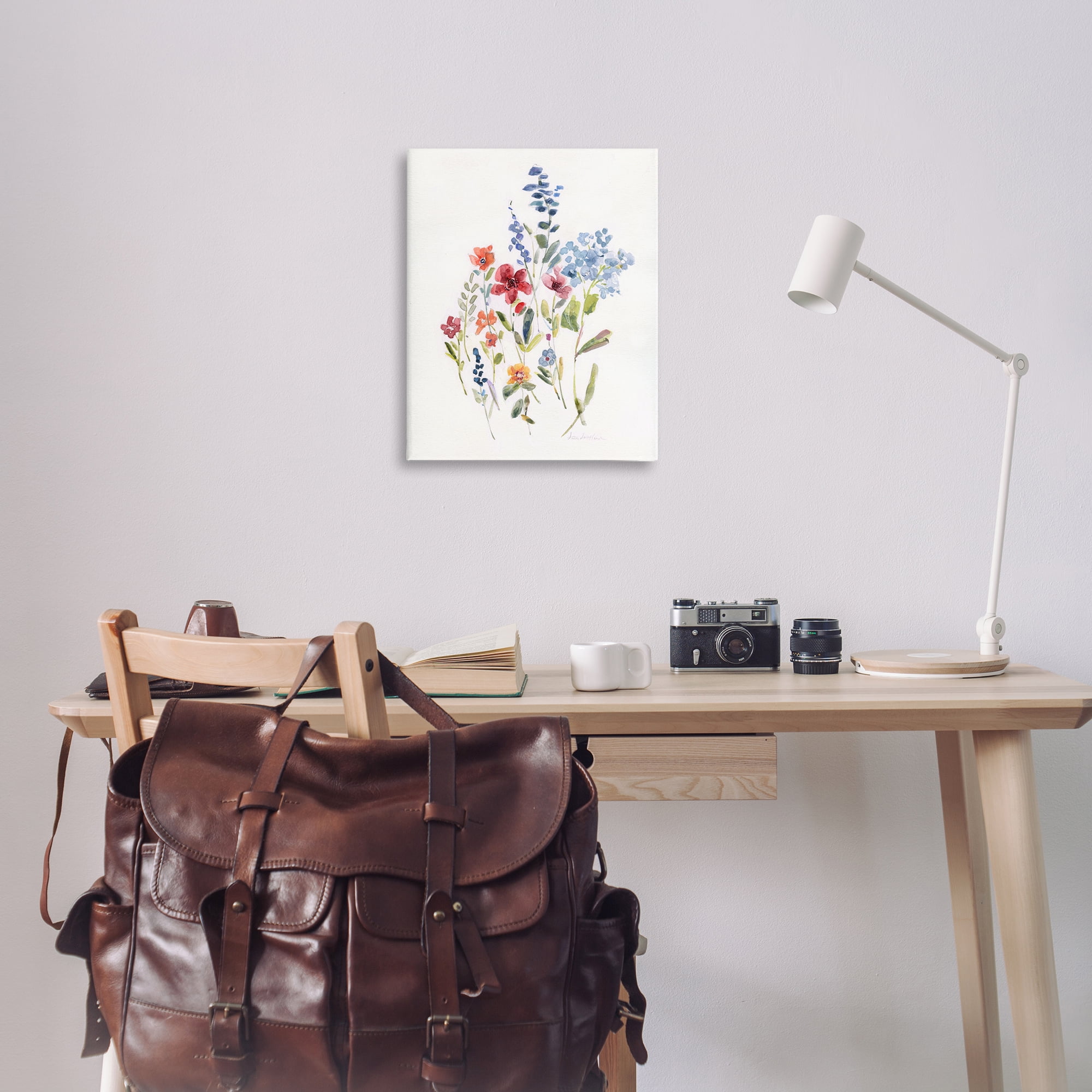 Stupell Industries Blooming Wildflower Buds Plants & Flowers Painting Wrapped Canvas Art Print Wall Art, 24 x 30