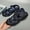 blue, variant on Men Khaki Outdoor Hiking Sandals Adjustable Nylon Webbing Straps Antelope Logo Mesh Breathable Upper Separate Anti-Collision Toe Cap Thick Serrated Non-Slip Sole Open Toe Sports Sandals