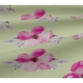 thumbnail image 5 of oneOone Viscose Jersey Fabric Watercolor Leaves & Flower Floral Print Fabric By The Yard 60 Inch Wide, 5 of 5