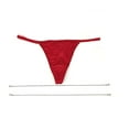 thumbnail image 3 of Victoria's Secret Very Sexy Bombshell Shine V-String Panty Lipstick Red Chains Size X-Large NWT, 3 of 3