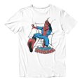 thumbnail image 2 of Marvel Comics Retro Spider-Man Web Swinging Mens T-Shirt (White, S-XXXL), 2 of 4