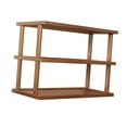 thumbnail image 1 of Soporte organizador de escritorio, estante de almacenamiento de madera, soporte de mesa de 2 capas, estante de exhibición, estantería para apartamento Café, 1 of 8