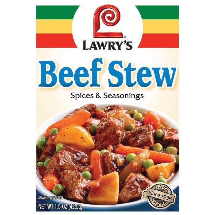 Dry Seasoning Beef Stew Lawry's Spices & Seasonings 1 Oz Packet (Pack