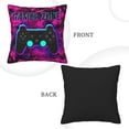 thumbnail image 3 of Square Throw Pillow Covers with Core, Flame Game Handle Print Pillows for Sofa Beds, 18"x18", 3 of 9