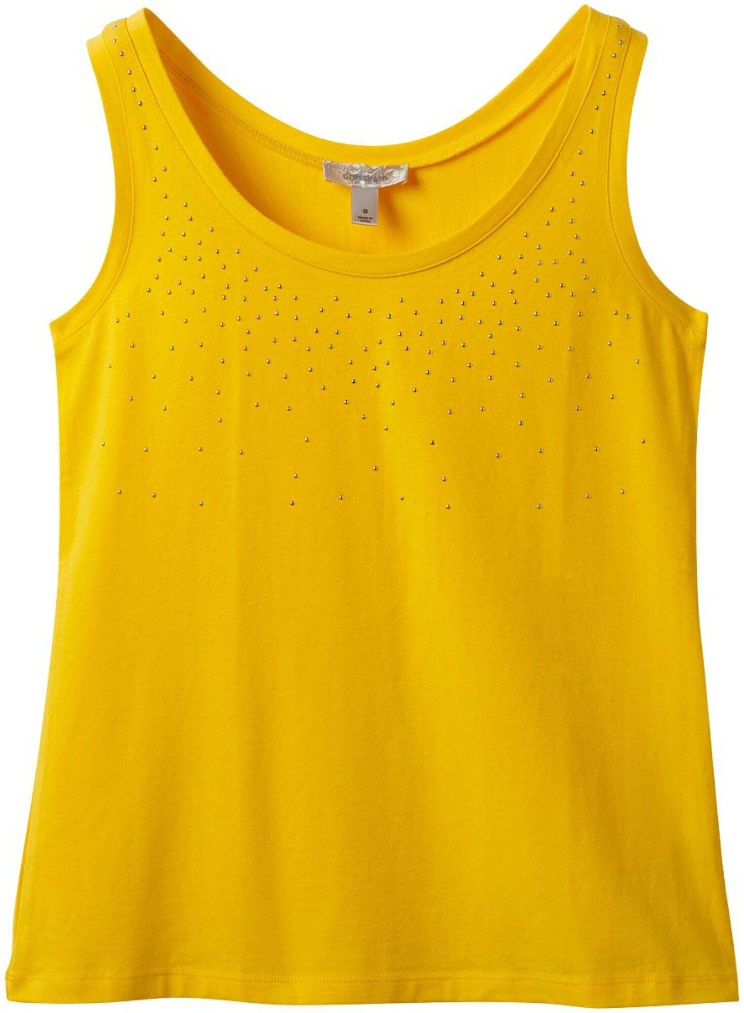 Gold Studded Knit Tank Dress 