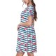 thumbnail image 2 of Easygdp Clown Fish para Vestido Transpirable de Mujer, Vestido Suelto de Manga Corta con Pliegues y Bolsillos para el Verano, 2 of 6