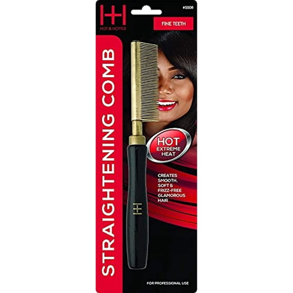 Annie- Straightening Comb - Fine Teeth - Both for Long and Short Hair - Frizz Free Style