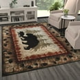 thumbnail image 3 of Masada Rugs Cabin Lodge Area Rug Bear and Cub scene (6 Feet X 9 Feet), 3 of 7