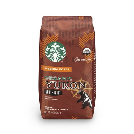 Starbucks Organic Yukon Blend Ground Coffee, 10-Ounce