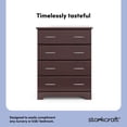 thumbnail image 5 of Storkcraft Brookside 4 Drawer Nursery Chest, Espresso, 5 of 11