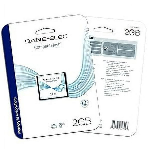 dane-elec 2 gb compactflash memory card da-cf-2048-r