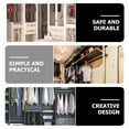 thumbnail image 3 of 6pcs Closet Pole Socket Wardrobe Pole Flange Socket Iron Closet Rod Support, 3 of 8