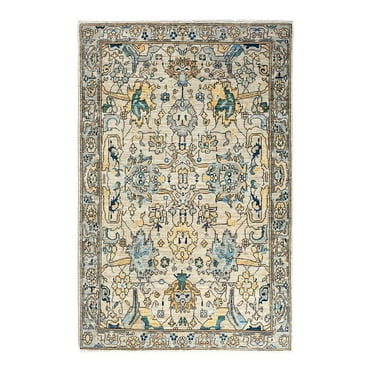 Serapi One-of-a-Kind Hand-Knotted Area Rug - Light Gray, 3' 11" x 6' 0"