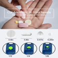 thumbnail image 4 of Pill Cutter Pill Splitter for Cutting Small Pills or Large Pills in Half Cuts Pills Vitamins Tablets(Black 2Pcs), 4 of 6