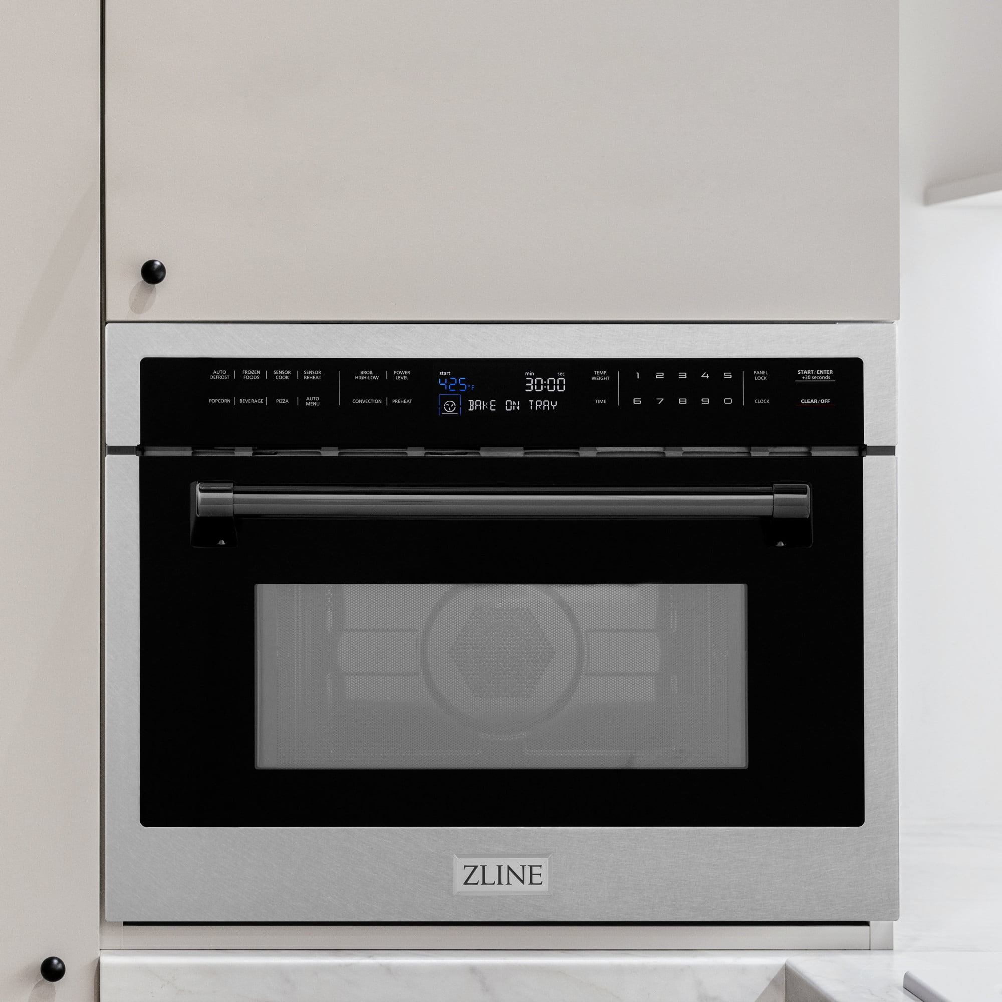 Zline MWOZ-24-SS-MB Autograph Edition 24" Wide 1.55 Cu. Ft. 1000 Fingerprint Resistant