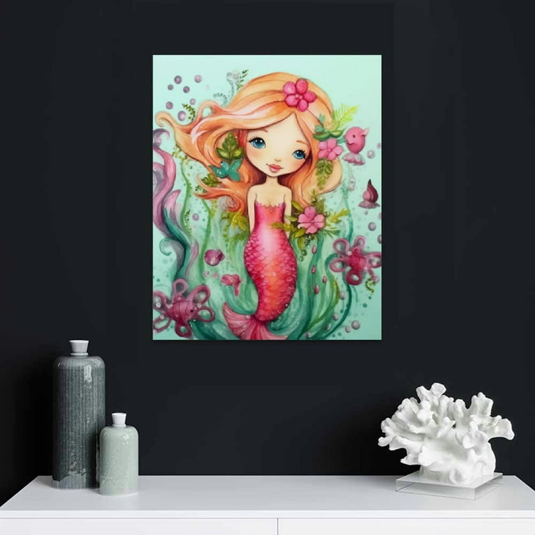 comio-mermaid-bathroom-decor-wall-art-for-bedroom-colorful-mermaid-decorations-pictures-canvas-print-modern-kids-nursery-wall-decoration-artwork-walmart-com for Free Printable Mermaid Wall Art COMIO Mermaid Bathroom Decor Wall Art for Bedroom Colorful Mermaid Decorations Pictures Canvas Print Modern Kids Nursery Wall Decoration Artwork - Walmart.com for Free Printable Mermaid Wall Art
