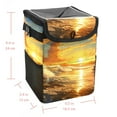 thumbnail image 5 of Surfing in Summer Foldable Car Garbage Can with Lid, Leak-Proof, Hanging Storage Bag - Car Trash Bin, Mini Trash Can, 5 of 6