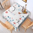 thumbnail image 5 of Floral Square Tablecloth 60x60in(152x152cm) – Waterproof Polyester Printed Table Cover, Wrinkle Resistant & Washable for Kitchen Dining Picnic Party Decor, Thanksgiving,Christmas, Spring,Flower, 5 of 6