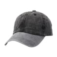 thumbnail image 1 of Gorra de béisbol unisex de moda veraniega informal con protección solar: algodón, talla única, color liso, versátil y combinable., 1 of 2