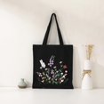 thumbnail image 2 of PEACNNG Canvas Tote Bag Embroidery Kit for Beginners Adults  Stamped Embroidery Starter Kit with Floral Pattern  Handmade Embroidery Bag Art Craft Including Hoop  Needles and Threads - Wh, 2 of 7
