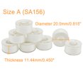 thumbnail image 3 of New brothread 25pcs White 90WT Prewound Bobbin Thread Size A SA156, 3 of 6