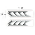 thumbnail image 5 of Opvise 2Pcs/Set Creative 3D Car Stickers Side Fake Vents Front Cover Decorative Decals, 5 of 8