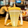 thumbnail image 5 of Huayishang Water Bottle Popsicle Water Cup Ice Cream Cup Portable Strap Cup Orange Orange-320Ml, Kitchen Essentials Clearance Sale Orange, 5 of 8